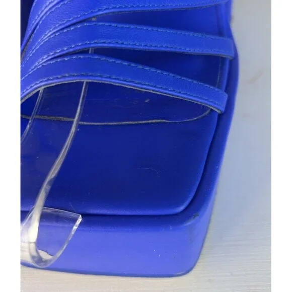 Naked Wolfe Platform Sandals jada Royal Blue Size EU 39 US 9 - Picture 5 of 13